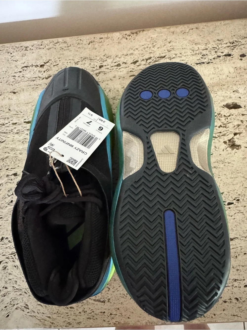 adidas Crazy liinfinity sneakers.  Unisex M6/W7. MSRP $173